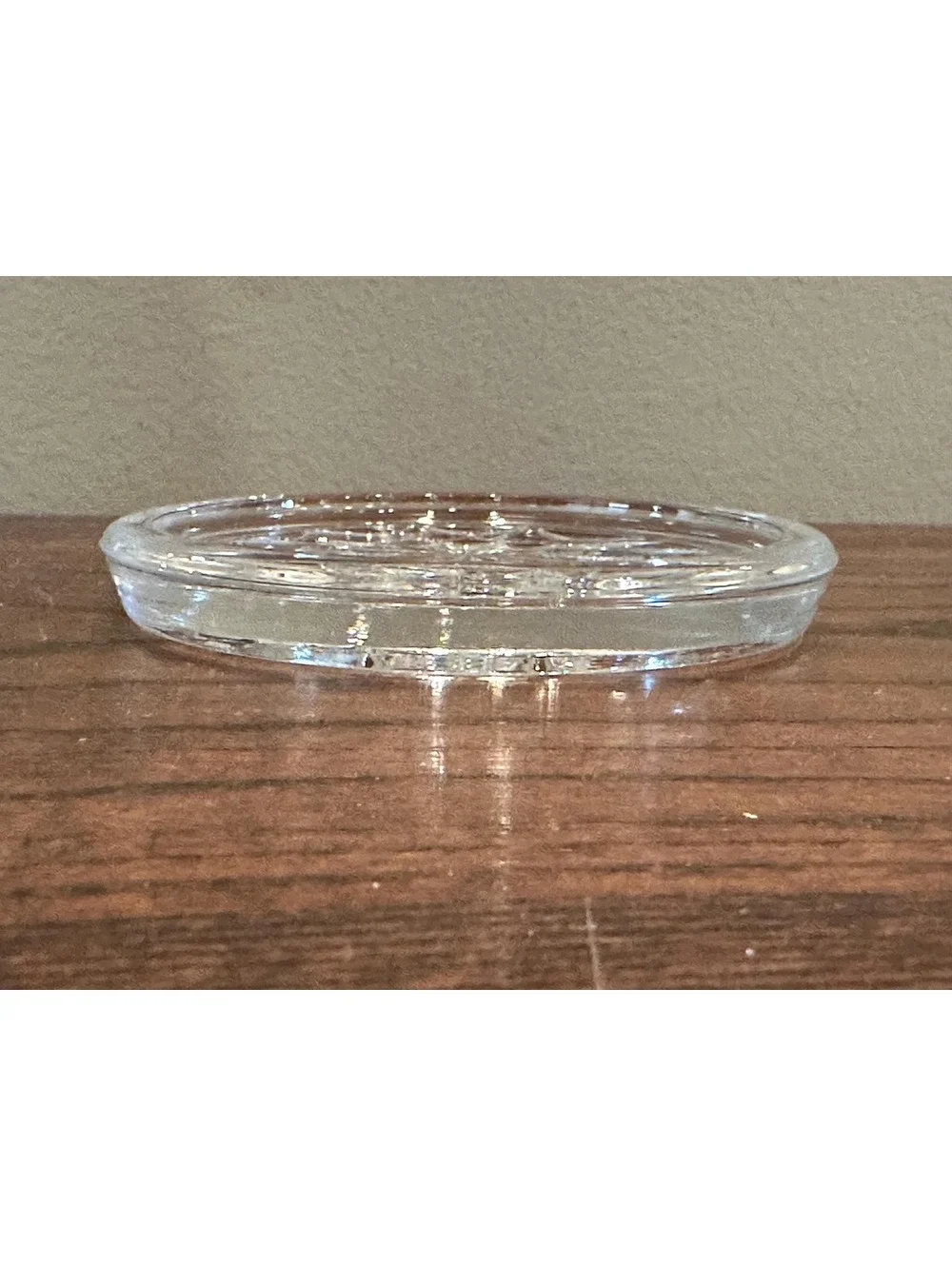 Vintage Fostoria American Clear Glass Coasters Set of 3